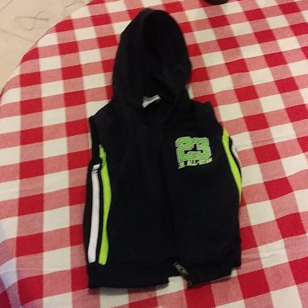 Sleeveless zipper hoodie